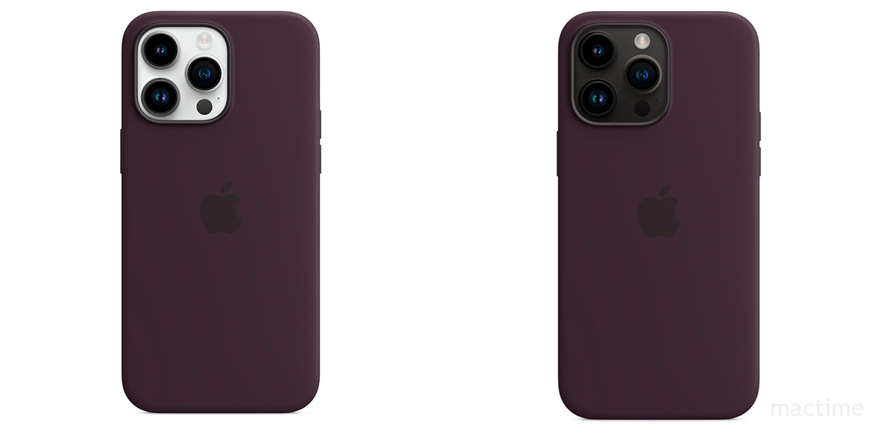 Оригинальный чехол Apple Silicone Case для iPhone 14 Pro Max с поддержкой беспроводной зарядки MagSafe цвета «Elderberry» (фиолетовый).